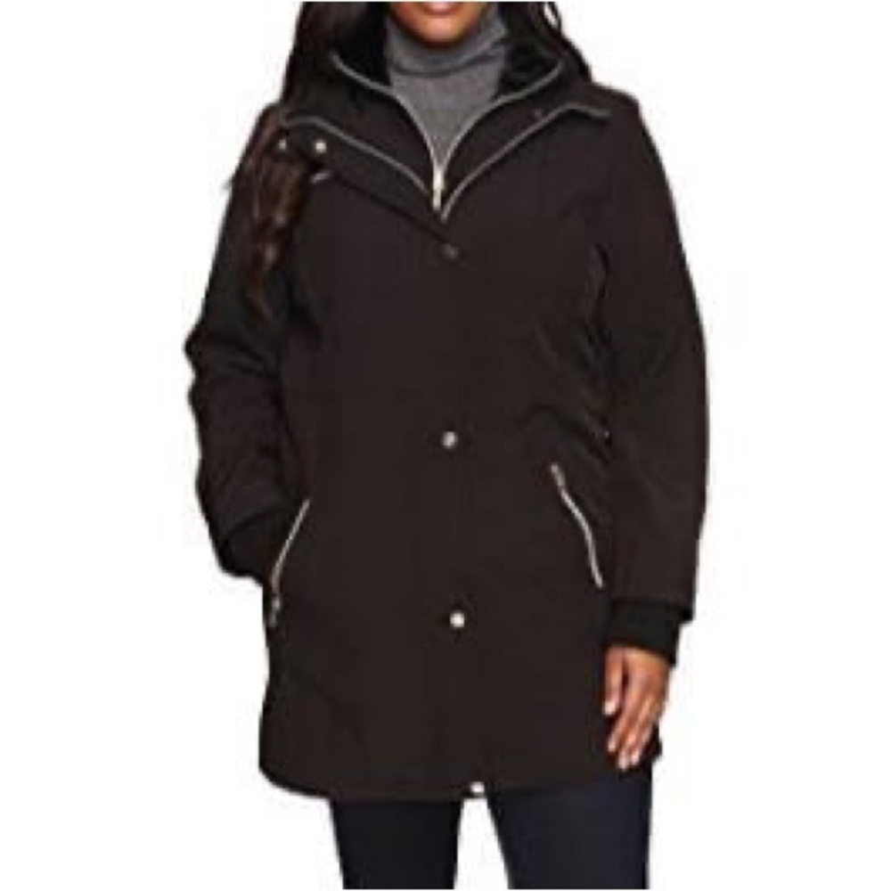 Jessica Simpson Black Hooded Ski Jacket